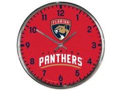 NHL nástěnné hodiny Hockey Teams Chrome Clock