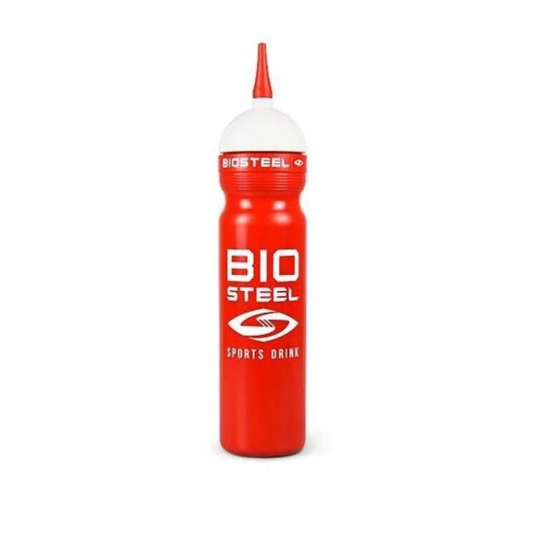 BIOSTEEL lahev Team Water Bottle s hubicí 1l
