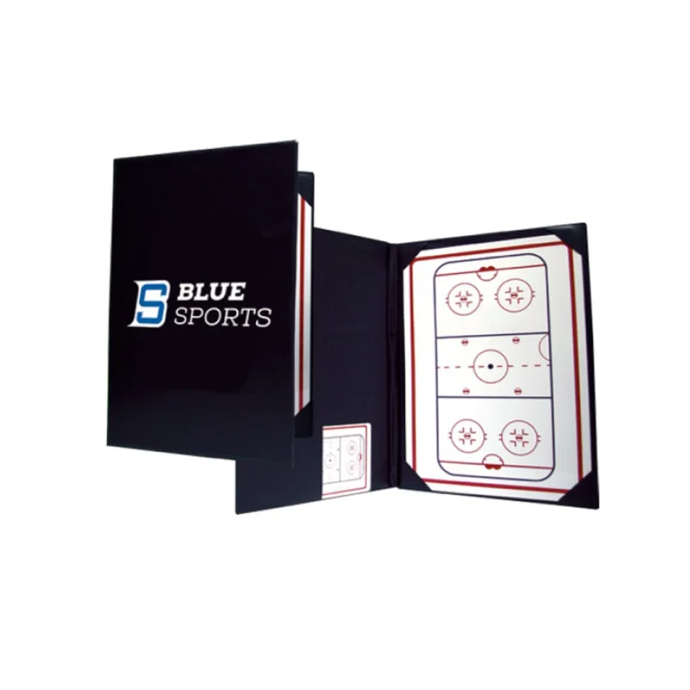 BLUE SPORTS trenérská tabule hokej ve složkách 28 cm x 38 cm