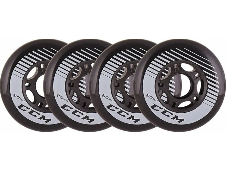 CCM kolečka CCM Hockey Roller Wheels Black 82A 4 pack