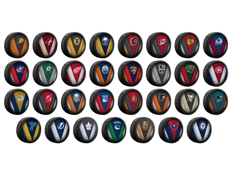 NHL oficiální fan puk InGlasCo Stitch Blister