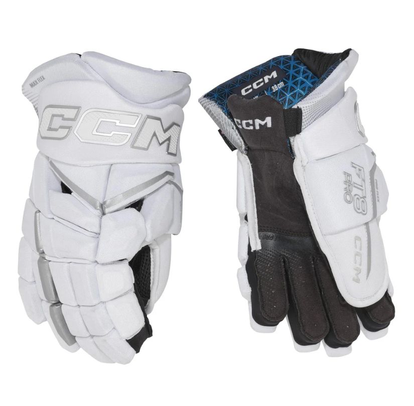 CCM rukavice JetSpeed FT8 PRO White JR